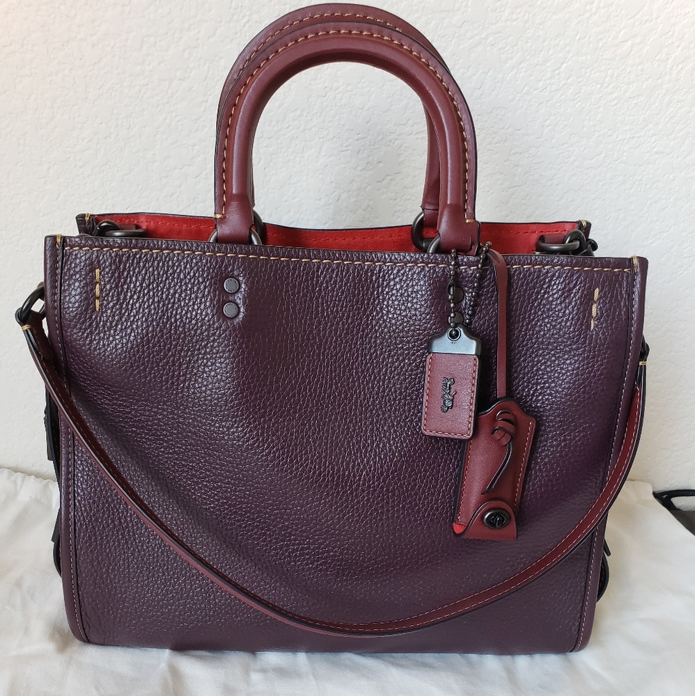 Coach Rogue 31 In Oxblood with 1941 Red Suede.